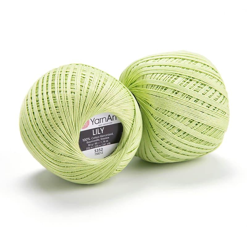 Пряжа YarnArt Lily 5352 Салатовый
