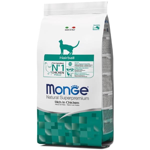 Корм для кошек сухой Monge Cat Hairball 1,5 кг (000025726)
