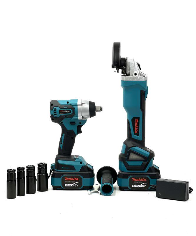 Набор аккумуляторный Makita 2в1 бесщеточный 48 V 6Ah гайковерт DTW385/болгарка DGA506ZPRO (25005902) - фото 3 Набор аккумуляторный Makita 2в1 бесщеточный 48 V 6Ah гайковерт DTW385/болгарка DGA506ZPRO (25005902) - фото 3