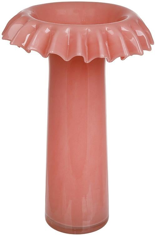 Ваза стеклянная Rosetta 24х37 см Розовый