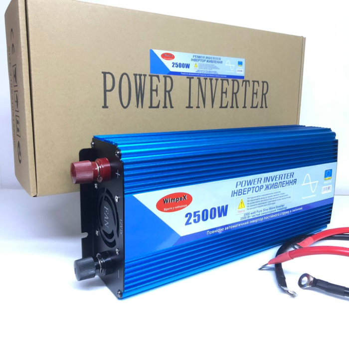 Автомобильный инвертор Power Inverter Wimpex WX-2510 в переменный ток чистая синусоида 2500W - фото 5 Автомобильный инвертор Power Inverter Wimpex WX-2510 в переменный ток чистая синусоида 2500W - фото 5