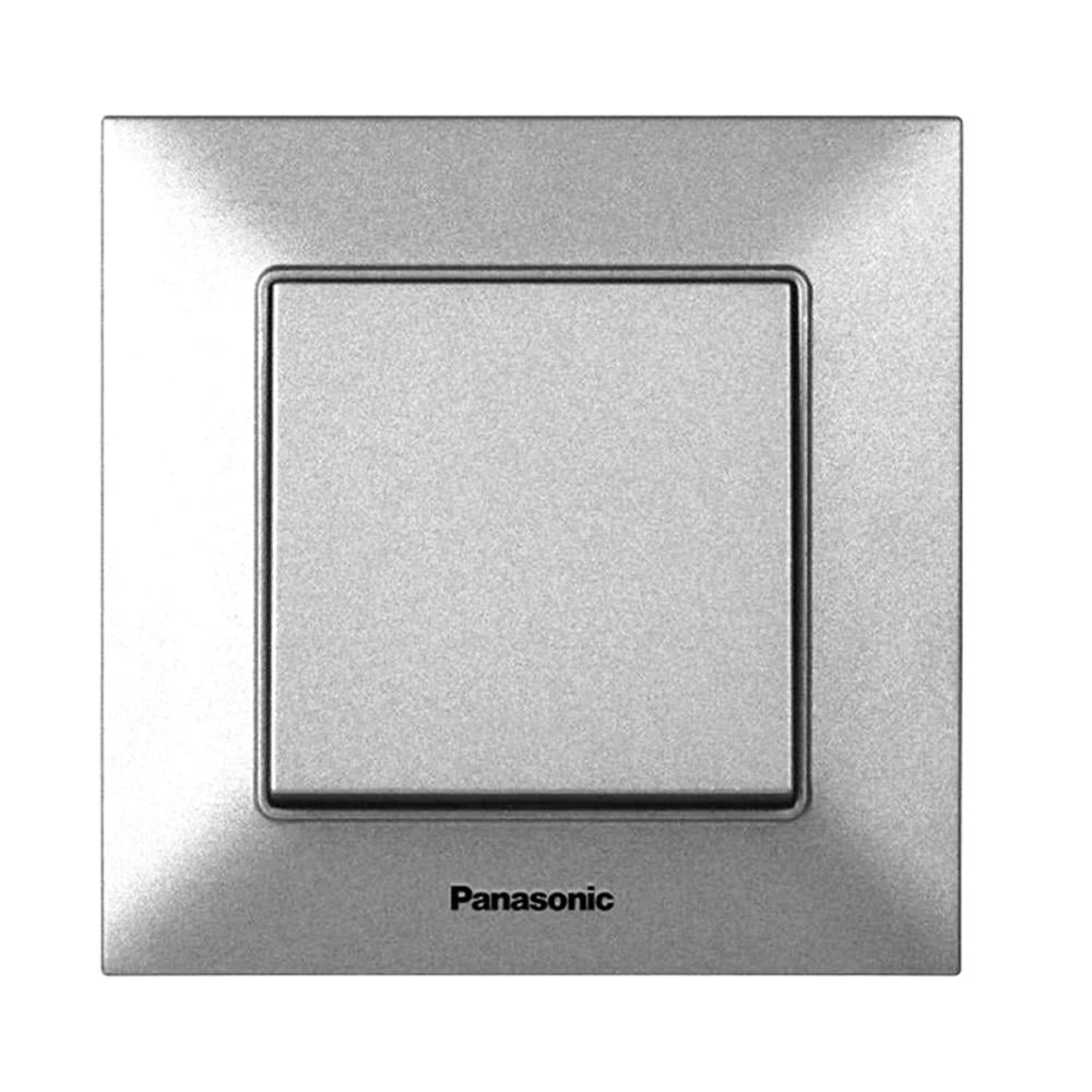 Выключатель Panasonic Arkedia Slim одноклавишный Серебряный (22857)