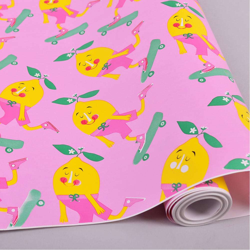 Бумага подарочная Прикольная Груша 70 см 10 м (468-153)