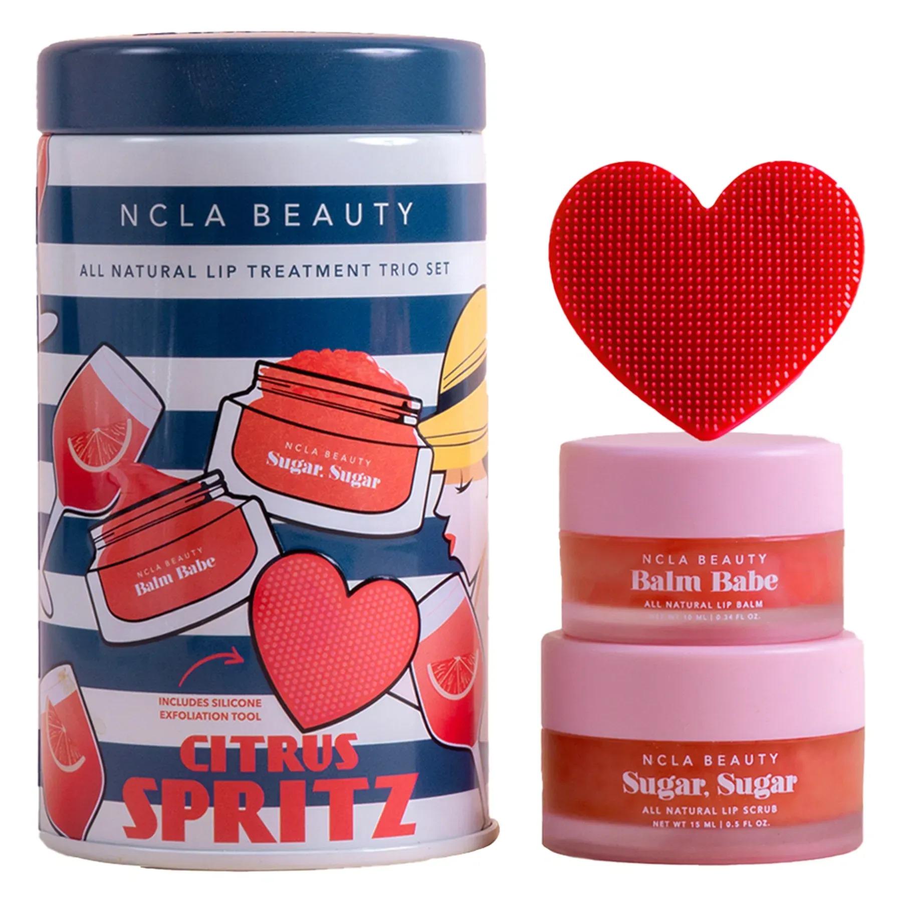Подарочный набор по уходу за губами NCLA BEAUTY Citrus Spritz Lip Care Set Цитрусовый коктейль 10/15 мл