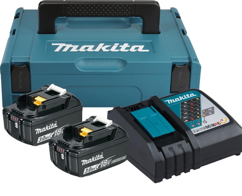 Набор аккумуляторов BL1830B 2 шт. и зарядное устройство для инструмента Makita 197952-5 (LXT)