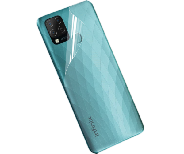 Противоударная гидрогелевая пленка Hydrogel Film для Infinix Hot 10S на заднюю панель Transparent