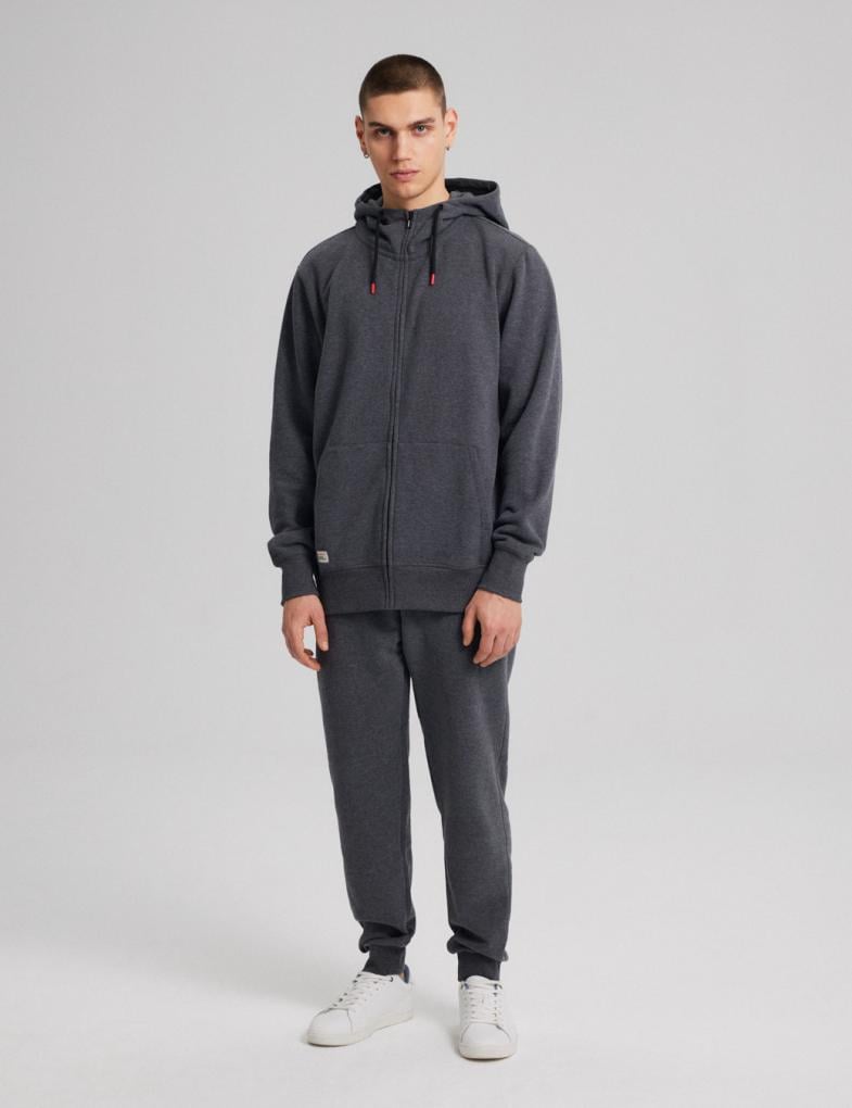 Толстовка чоловіча Diverse EVB HOODY 241 S Графітовий меланж (5902598948298) - фото 5