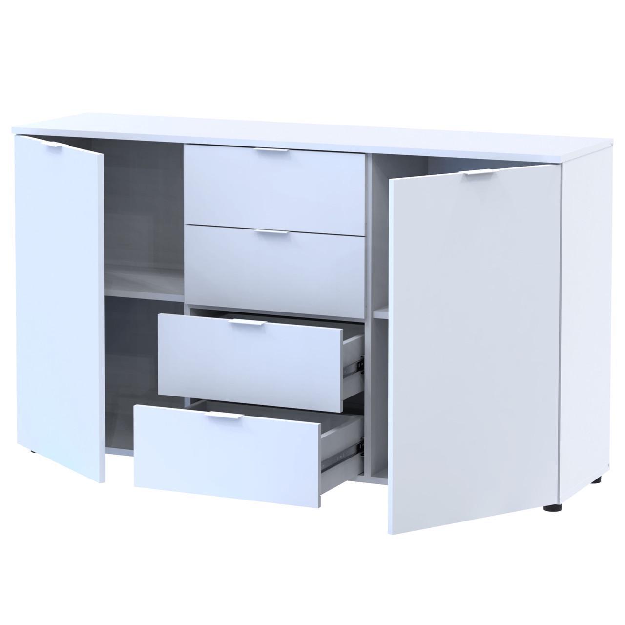 Комод в спальню Doros Рон 5 140х38х81 см Белый (DRS-011300) - фото 3 Комод в спальню Doros Рон 5 140х38х81 см Белый (DRS-011300) - фото 3