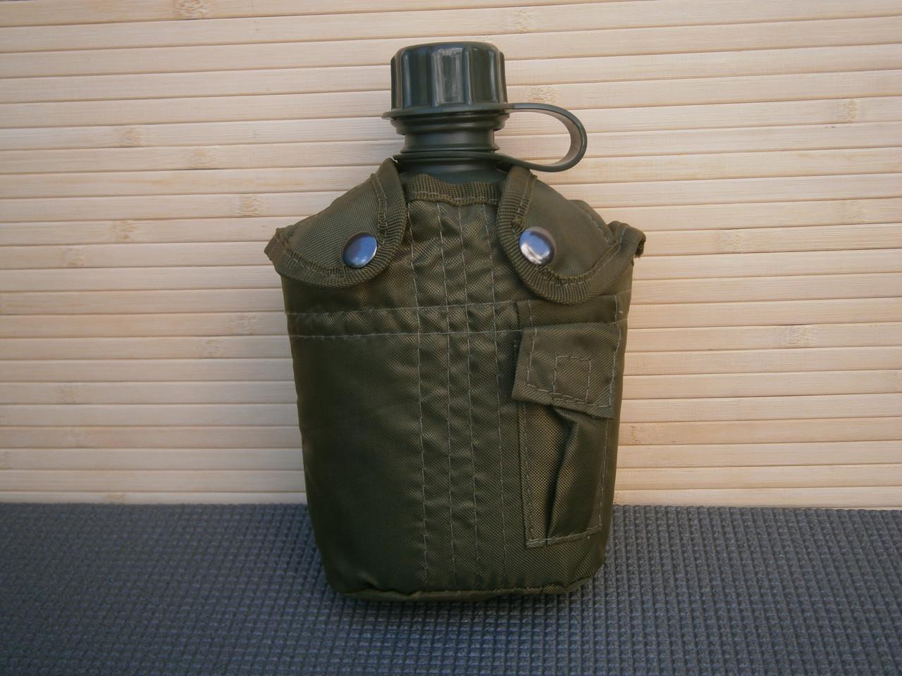 Фляга армейская US Army bottle пластиковая в чехле MiL-tec 1 л Олива (1653447389) - фото 6