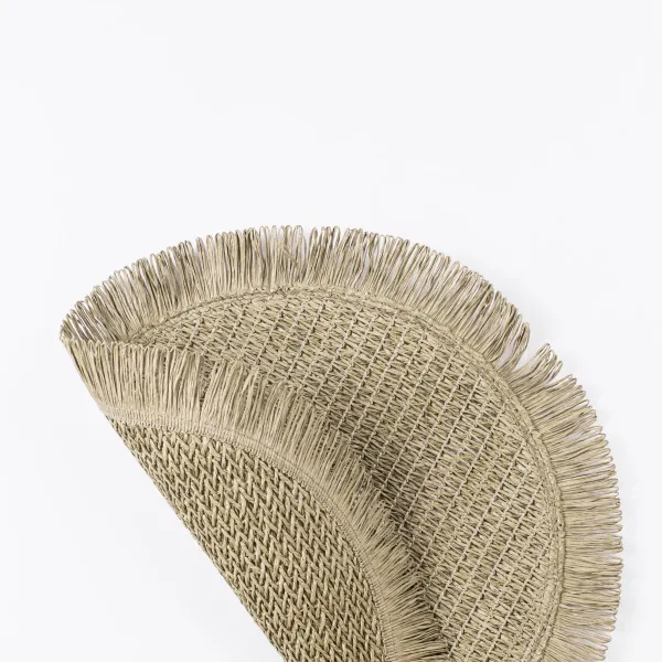 Коврик для сервировки стола Fringe 38 см Оливковый - фото 3 Коврик для сервировки стола Fringe 38 см Оливковый - фото 3