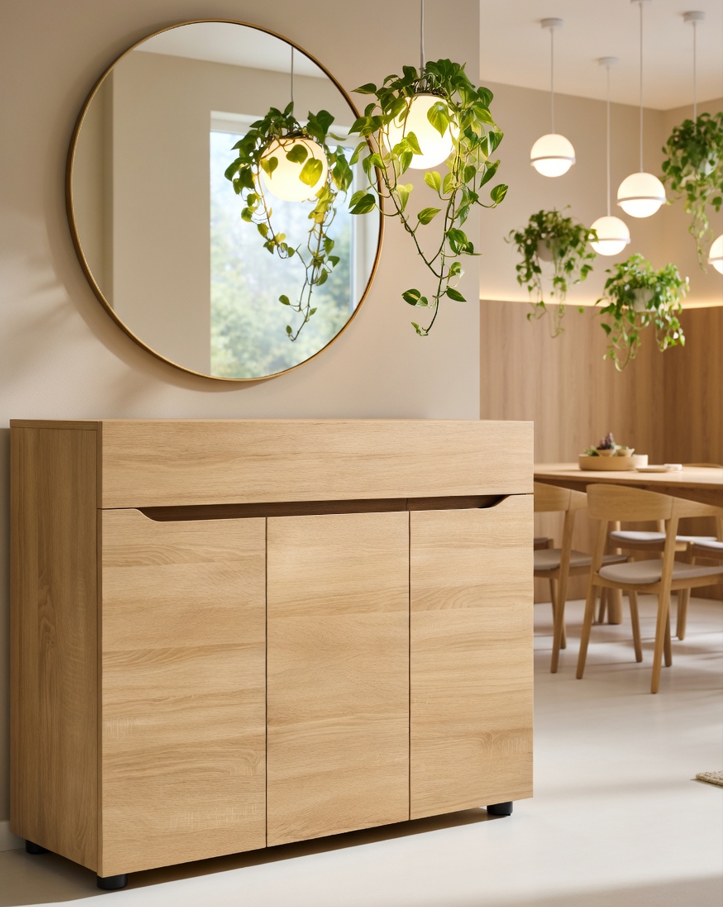 Комод для одежды Мастер Форм Аякс большой 1200х376х900 мм Дуб сонома/Венге магия (31150)