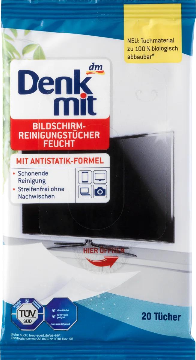 Серветки для монітору з антистатиком DenkMit 20 шт.