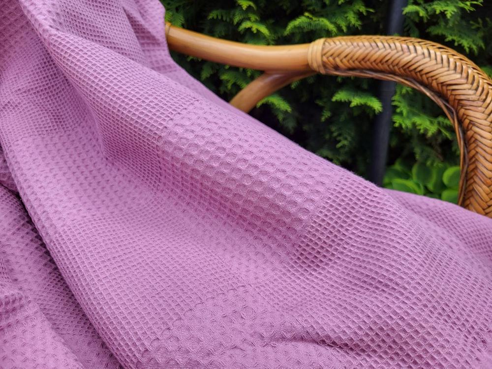 Покрывало Пике Вафелька 140x220 см Ягодный (11204) - фото 2 Покрывало Пике Вафелька 140x220 см Ягодный (11204) - фото 2