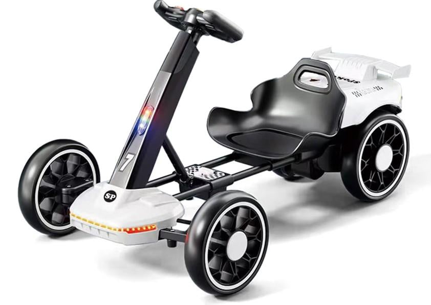 Детский электрокарт Spoko SP-V18 6V7 4 колеса с пультом управления Белый (6979)