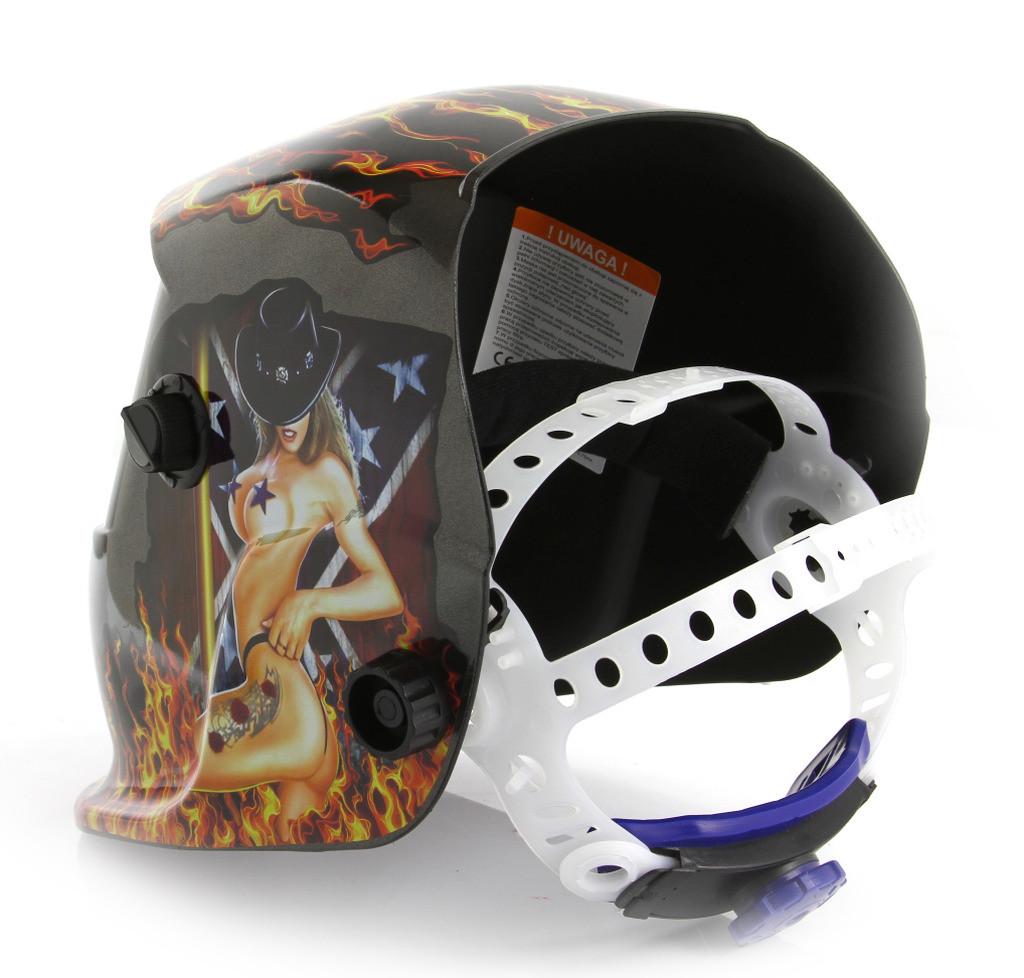 Сварочный шлем Хамелеон Mar-Pol M87014 9-13 DIN 450 г - фото 5