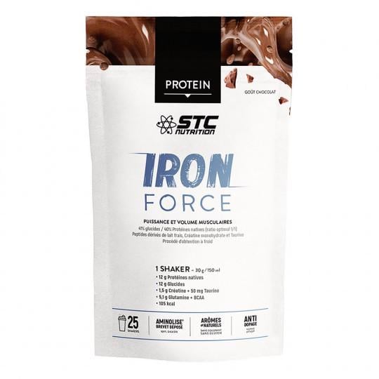 Протеїн STC iron force protein chocolat протеїн для сили і об'єму м'язів 750 г (SNS10)