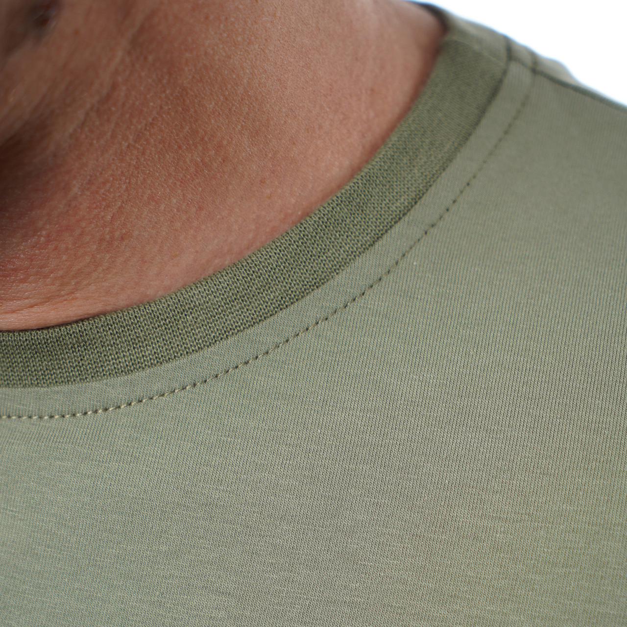 Футболка UATAC с большим принтом UATAC Трезубец L Olive (2733763479) - фото 7