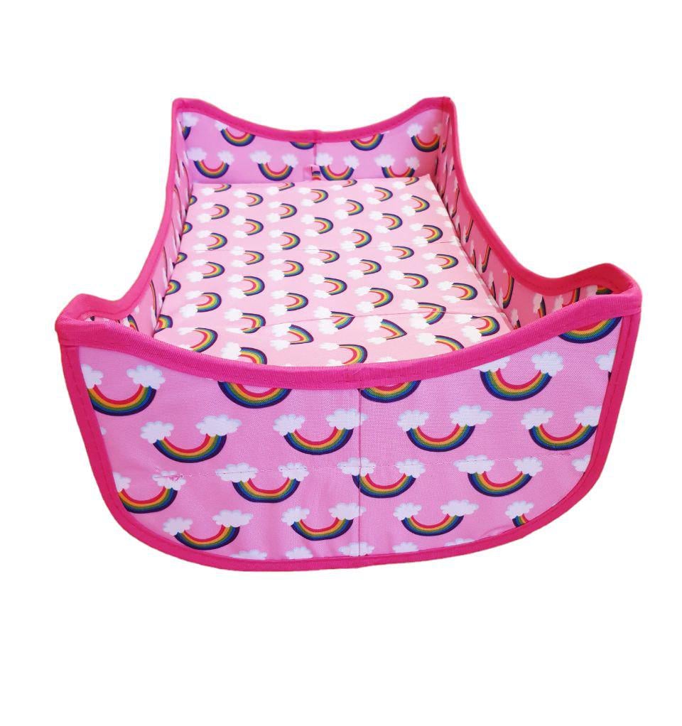 Люлька для ляльки Веселка 35-43 см Рожевий (8744) - фото 3