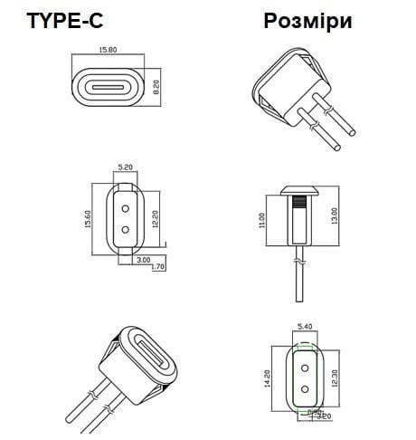 Набір DIY для акумуляторного світильника LED 4 W 2000mAh TYPE-C 9 годин автономного світла - фото 6