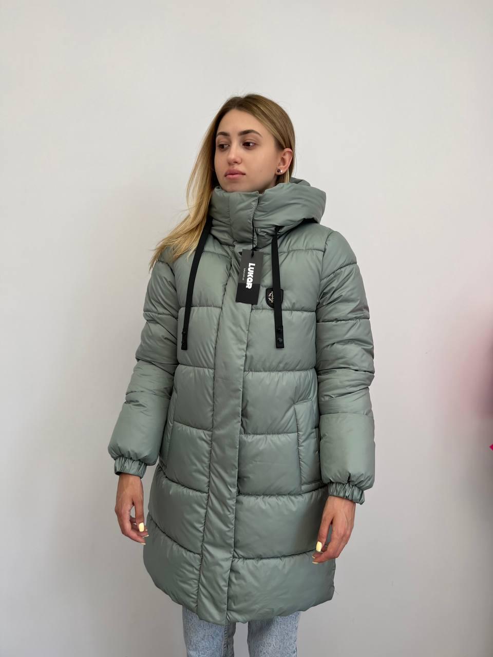 Пуховик женский Lukar King р. 48 Оливковый (8284961)