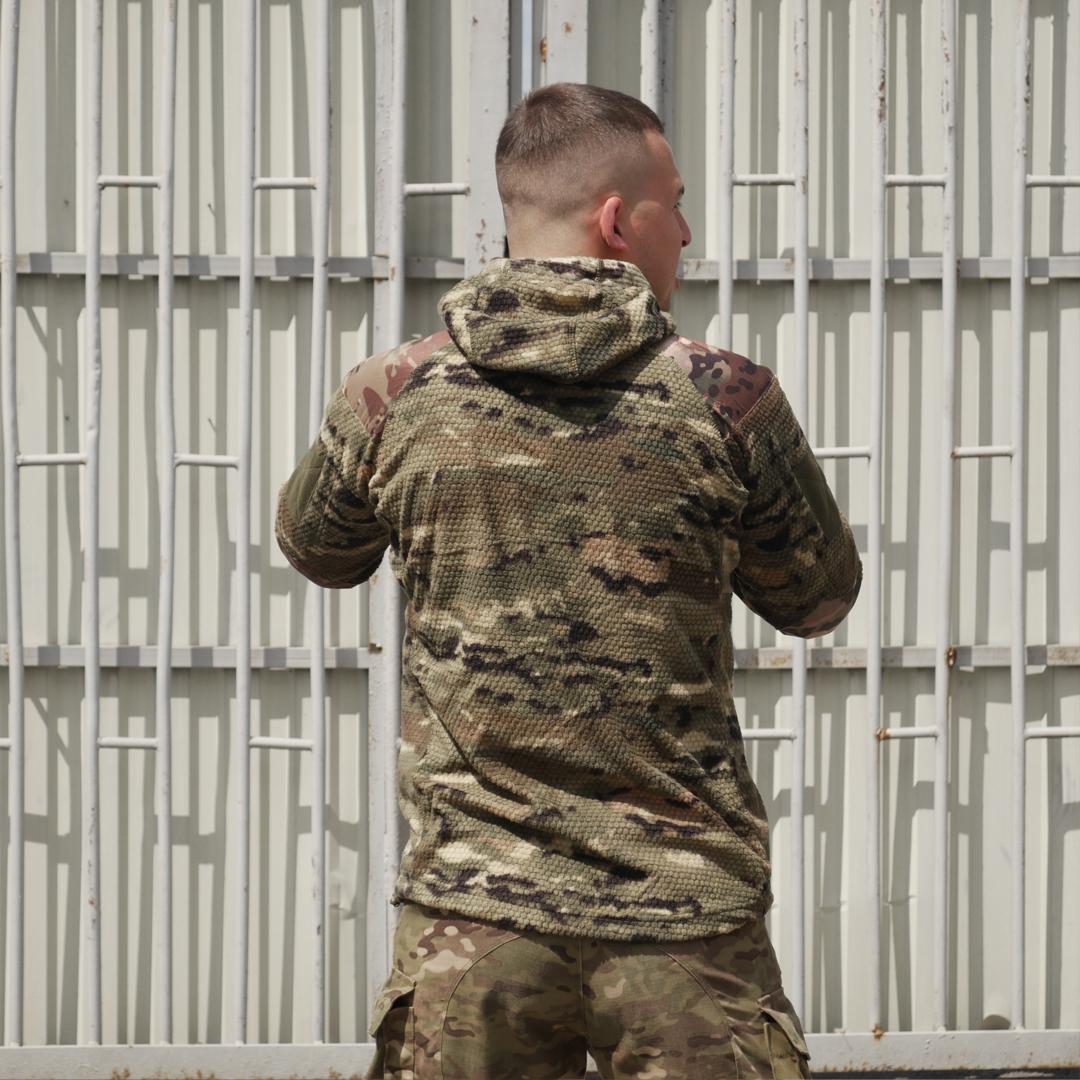 Кофта Kiborg Jacket Grid Fleece M Multicam - фото 9