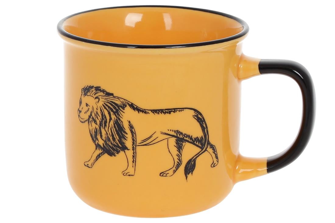 Кружка порцелянова BonaDi Лев 360 мл 4 шт. (905-247) Кружка порцелянова BonaDi Лев 360 мл 4 шт. (905-247)