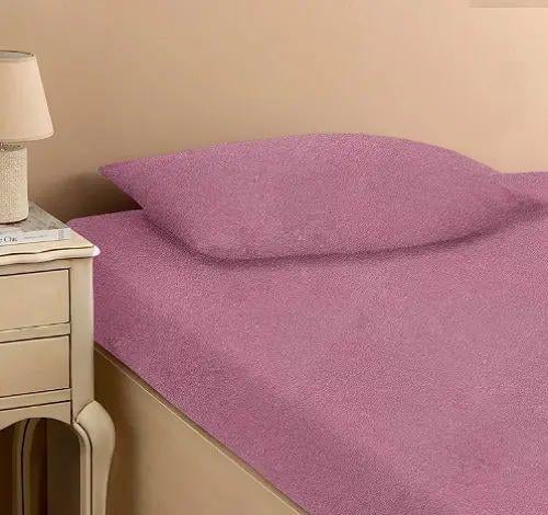 Простыня махровая Anisa с 2 наволочками на резинке из хлопка 220х240 см 180 г/м2 Лавандовый (opt-21524) Простыня махровая Anisa с 2 наволочками на резинке из хлопка 220х240 см 180 г/м2 Лавандовый (opt-21524)