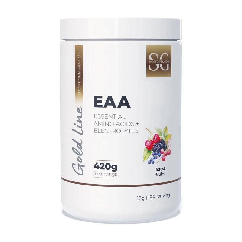 Аминокислоты с электролитами Sport Generation Gold Line EAA + Electrolytes 420 г Малина/Лайм