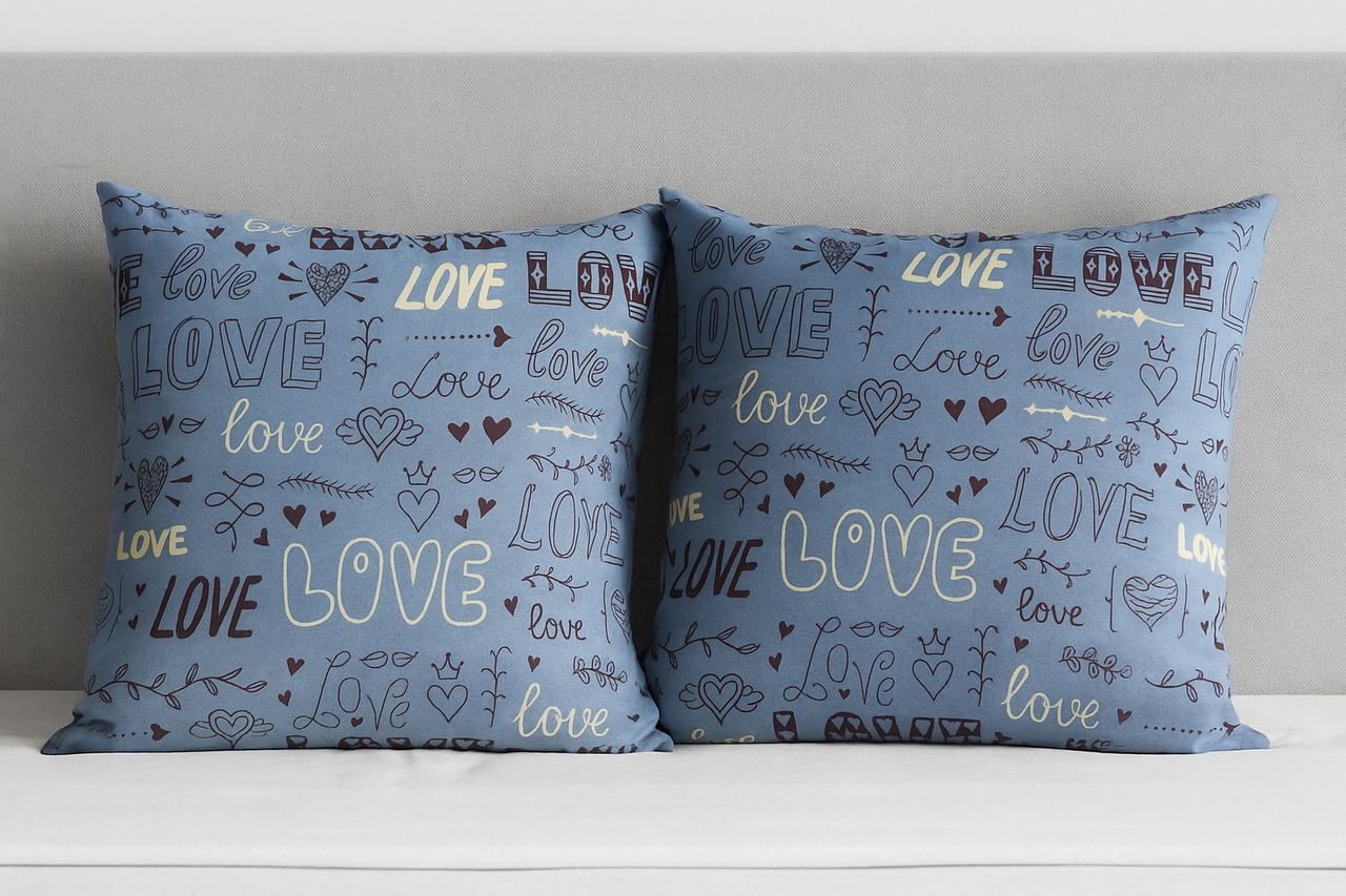 Наволочка Love бязь голд люкс 70х70 см 2 шт. (G-26158)