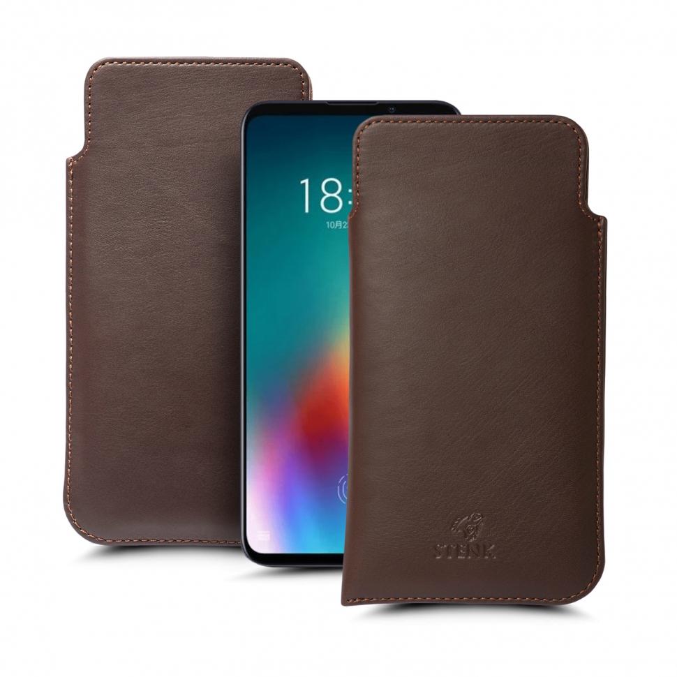 Футляр Stenk Elegance для Meizu 16T Коричневий (66097)