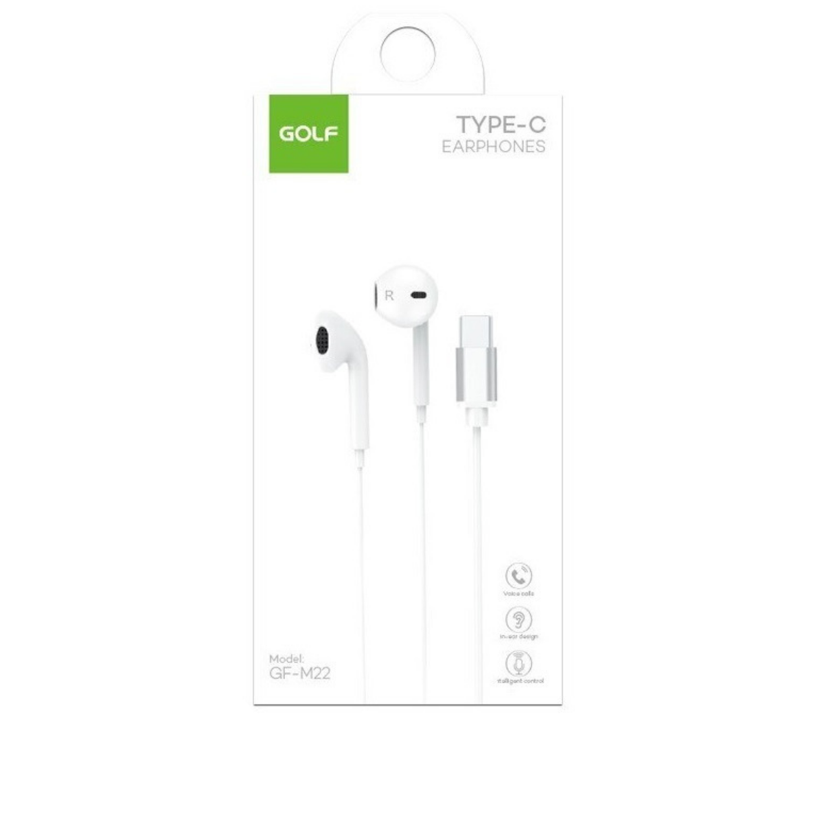 Наушники Golf GF-M22 White - фото 2