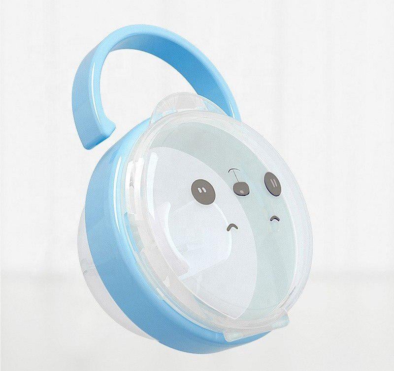 Футляр-контейнер для пустышки полупрозрачный Mommy Bag Мишка Голубой (142583)