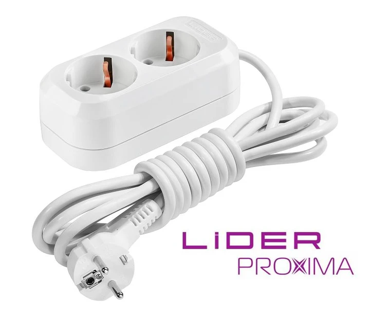 Подовжувач Lider LP16-232 PROXIMA 2 г 2 м із заземленням (3018) - фото 2 Подовжувач Lider LP16-232 PROXIMA 2 г 2 м із заземленням (3018) - фото 2