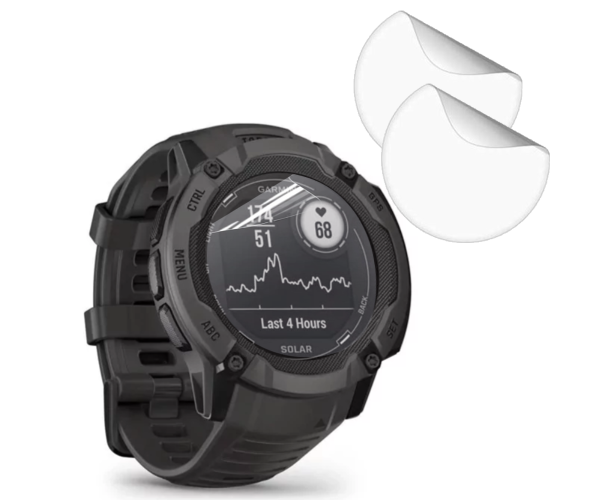 Противоударная гидрогелевая пленка Hydrogel Film для Garmin instinct 2x 50 mm (6 шт), Transparent