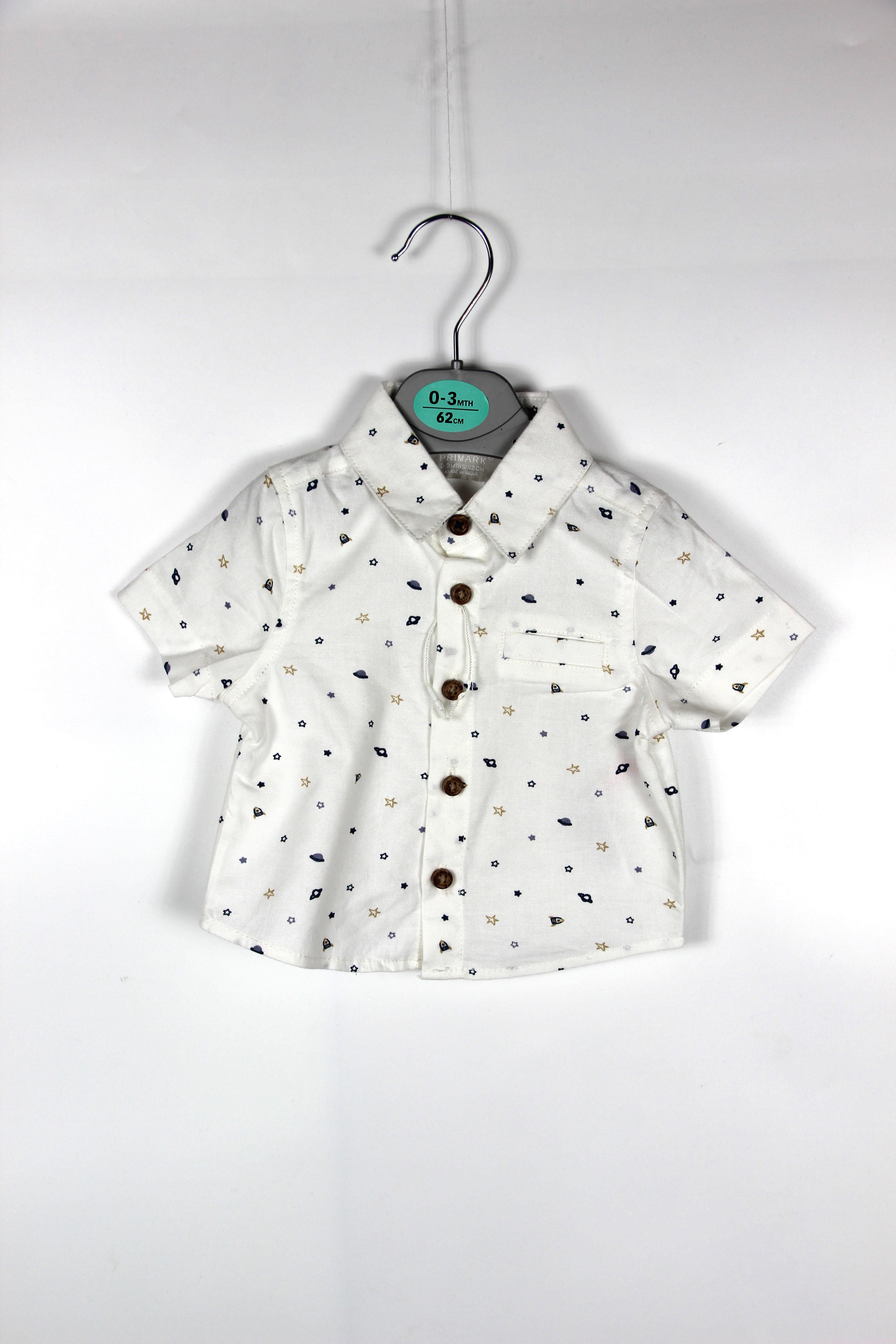 Сорочка PRIMARK з принтом 62 см Білий (8266501)