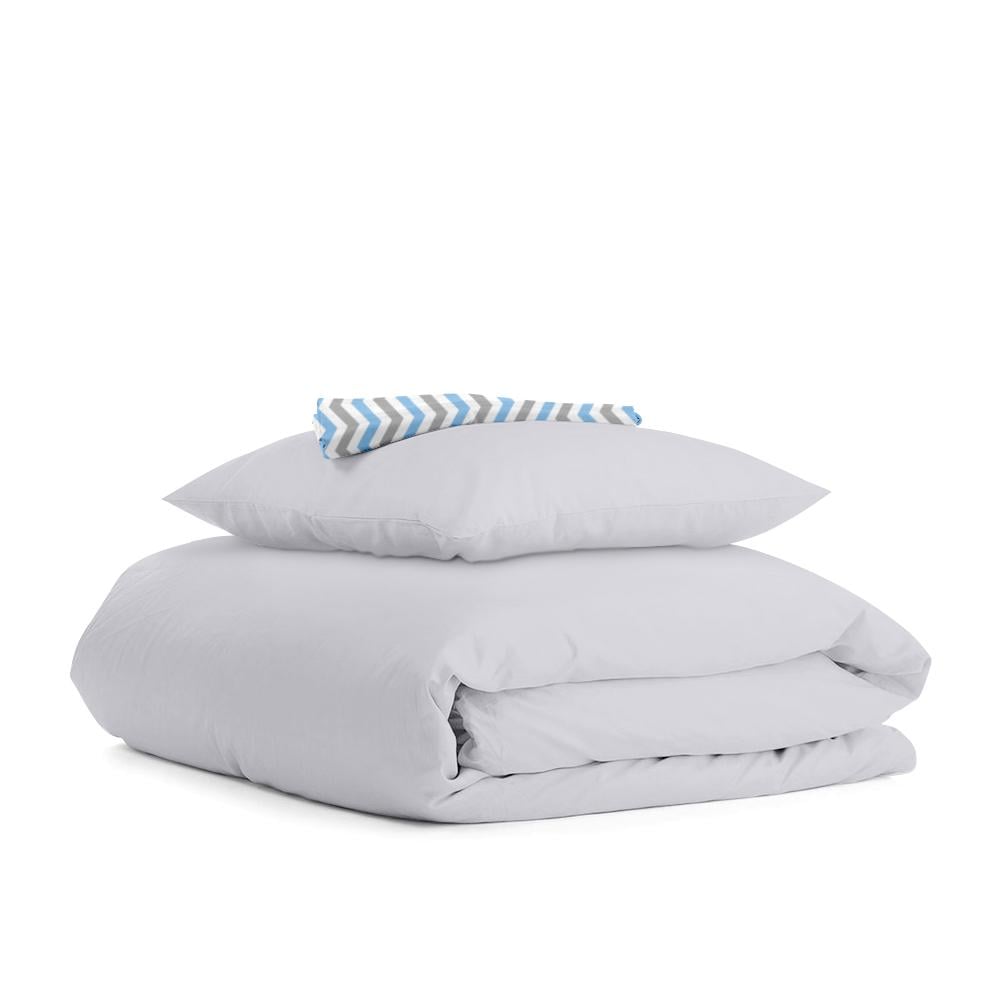 Подростковое постельное белье RANFORS GREY ZIGZAG GREY BLUE