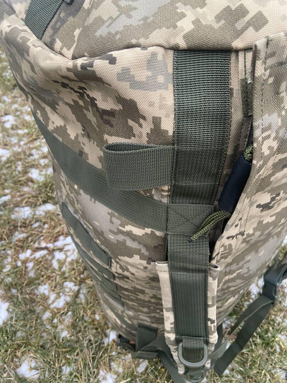 Баул-військовий кордура 120 л Піксель (10914782) - фото 10