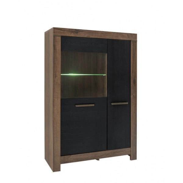 Вітрина для кабінету двудверна Белен Gerbor ДСП з підсвічуванням 1010х400х1490 мм Коричневий (20e0f907) Вітрина для кабінету двудверна Белен Gerbor ДСП з підсвічуванням 1010х400х1490 мм Коричневий (20e0f907)