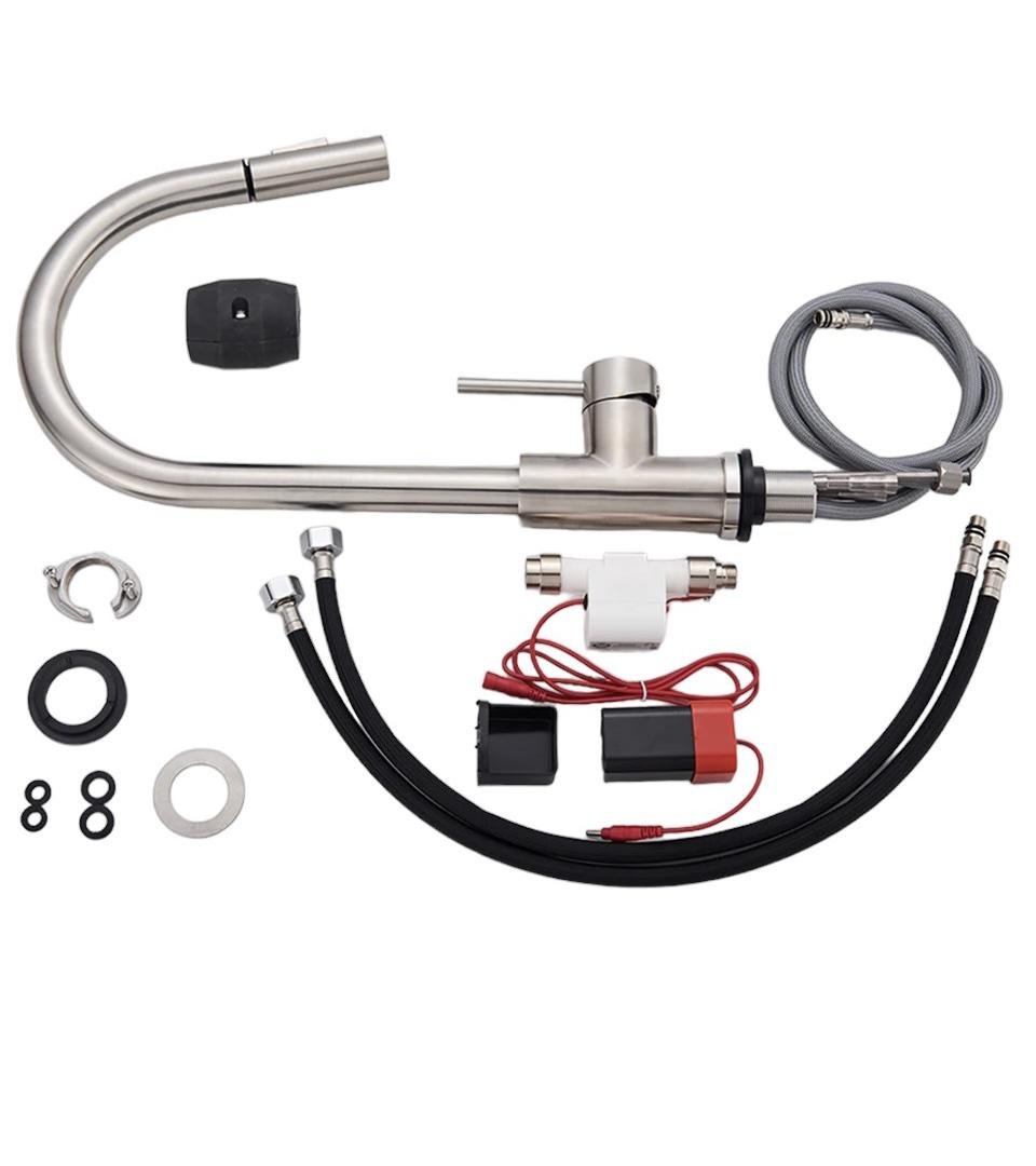 Змішувач сенсорний для кухні з висувною лійкою (10447324)