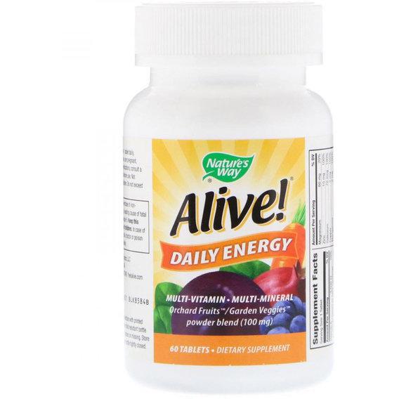 Витаминно-минеральный комплекс Nature's Way Alive! Daily Energy 60 Tabs