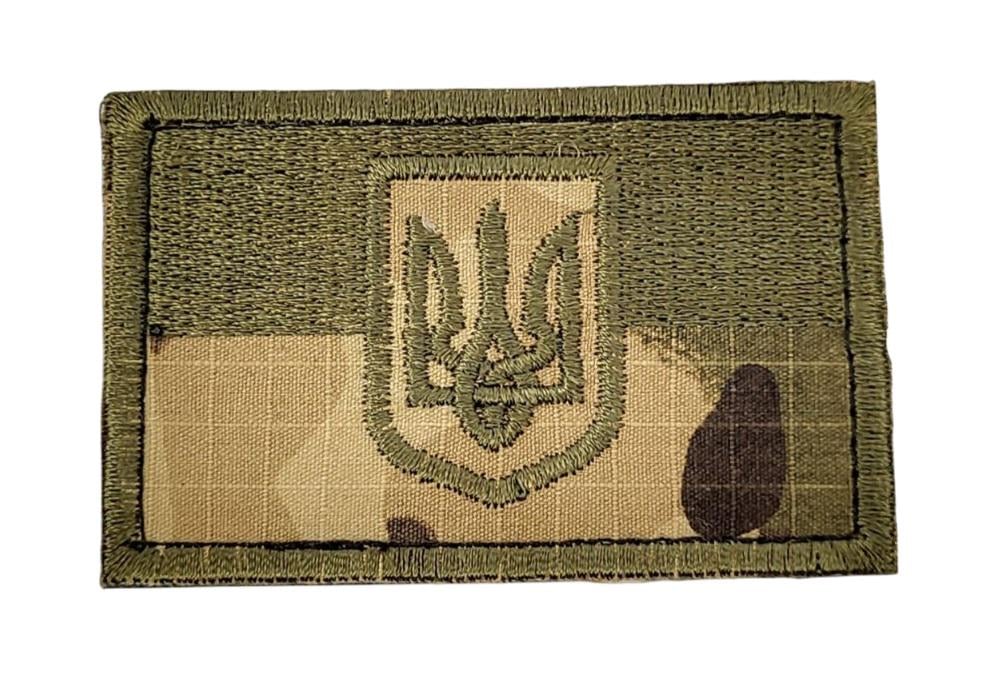 Шеврон Флаг с гербом 5х8 см Мультикам (3585336)