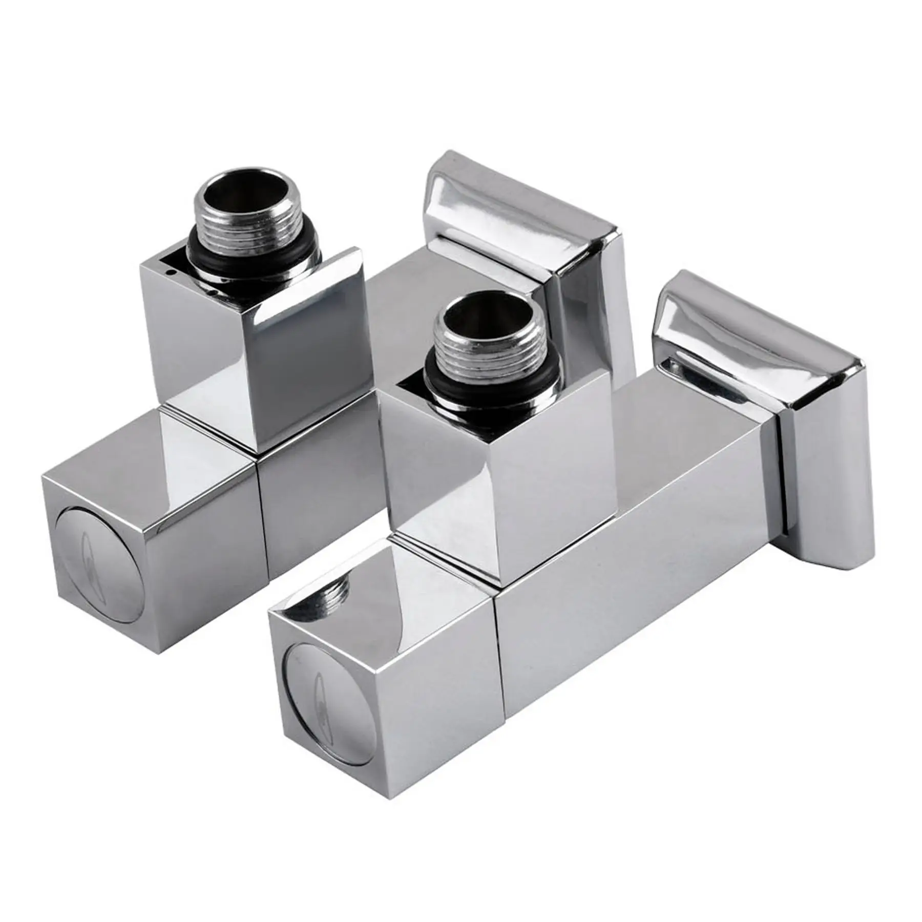 Кран напівоборотний кутовий з американкою SOLOMON LUX 1/2″ CUBE CHROM 8888 2 шт. (GSR-000021913)