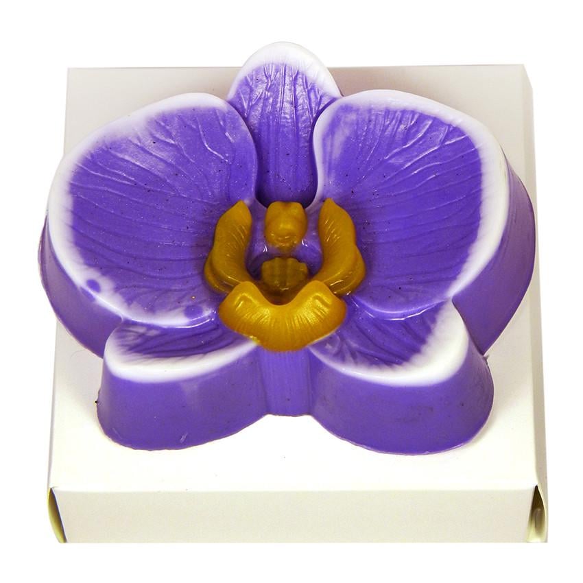 Мыло ручной работы женское Орхидея сиреневая 100 г (00296)