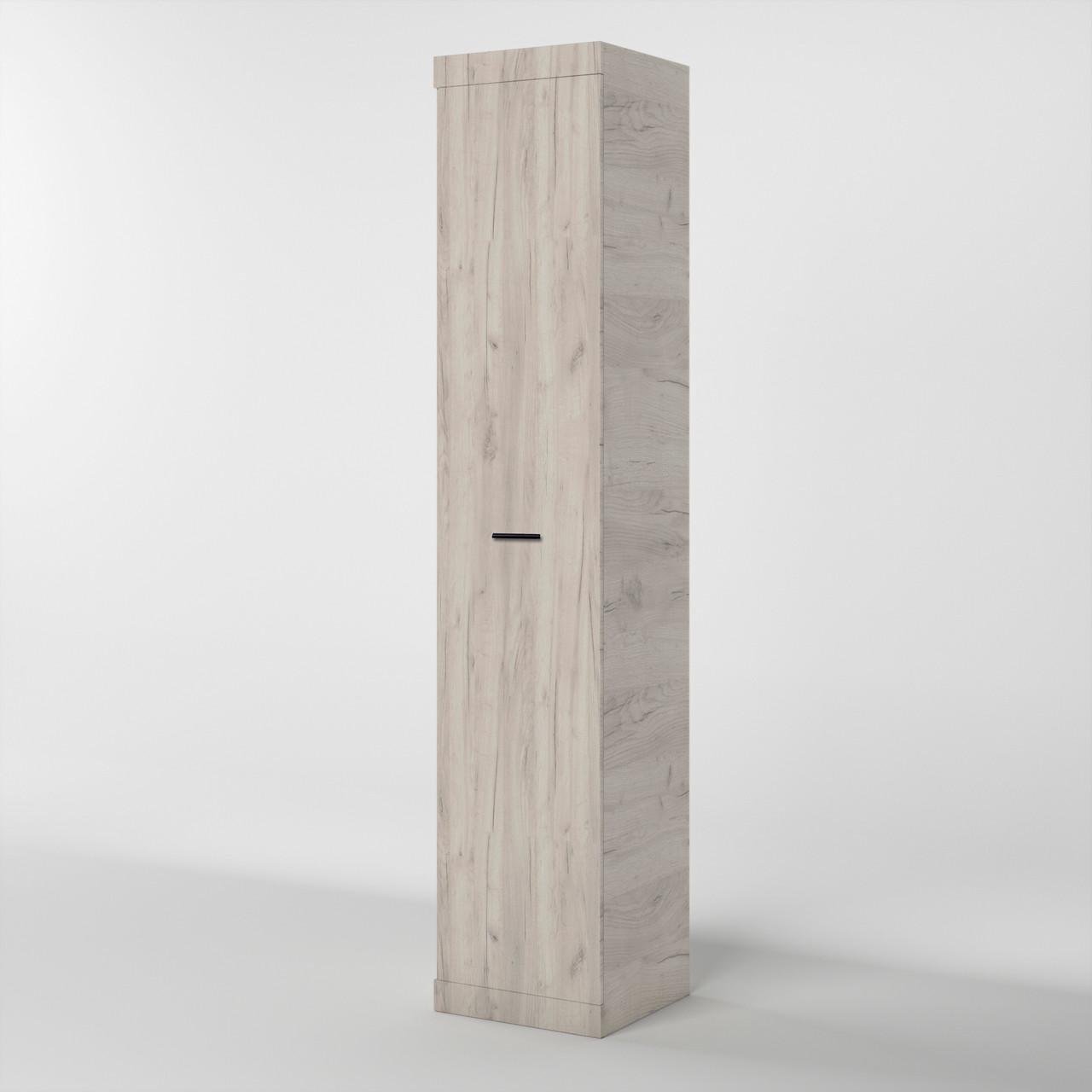 Шкаф-пенал закрытый Еверест Соната Дуб Крафт Белый (DTM-2691)