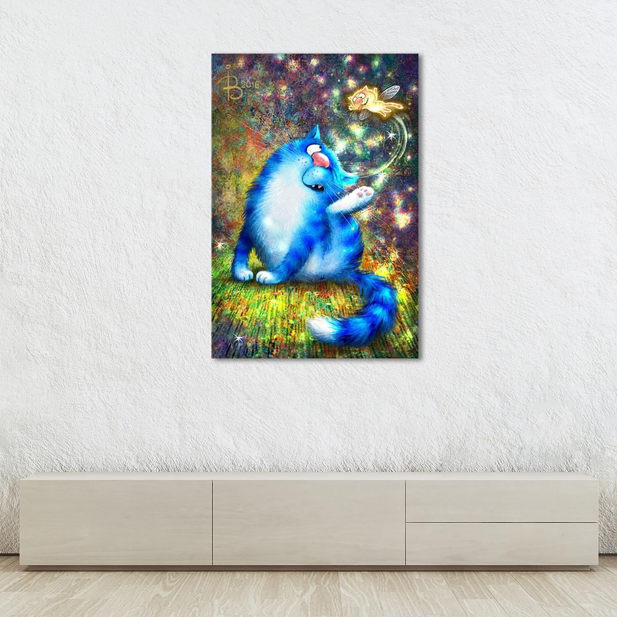 Модульная картина Котофеечка Левого Уха 1 модуль 40х60 см