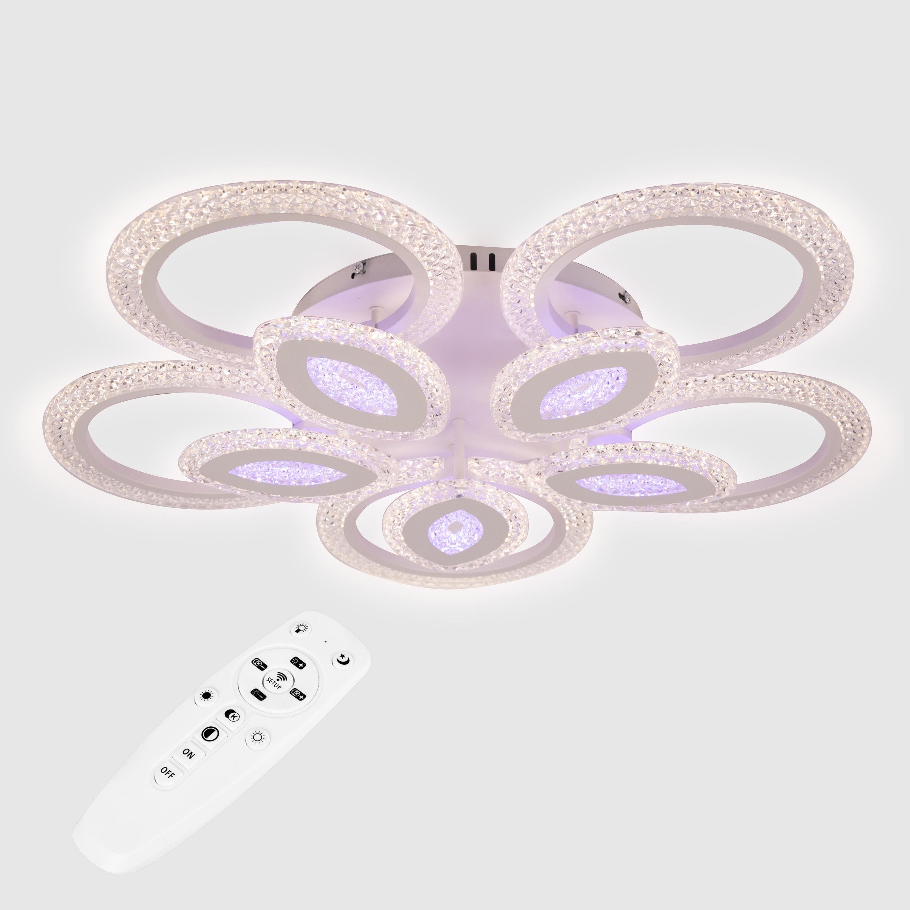 Люстра потолочная светодиодная Sunlight 5809/5+5 220 Вт 78 см Белый (21879256)