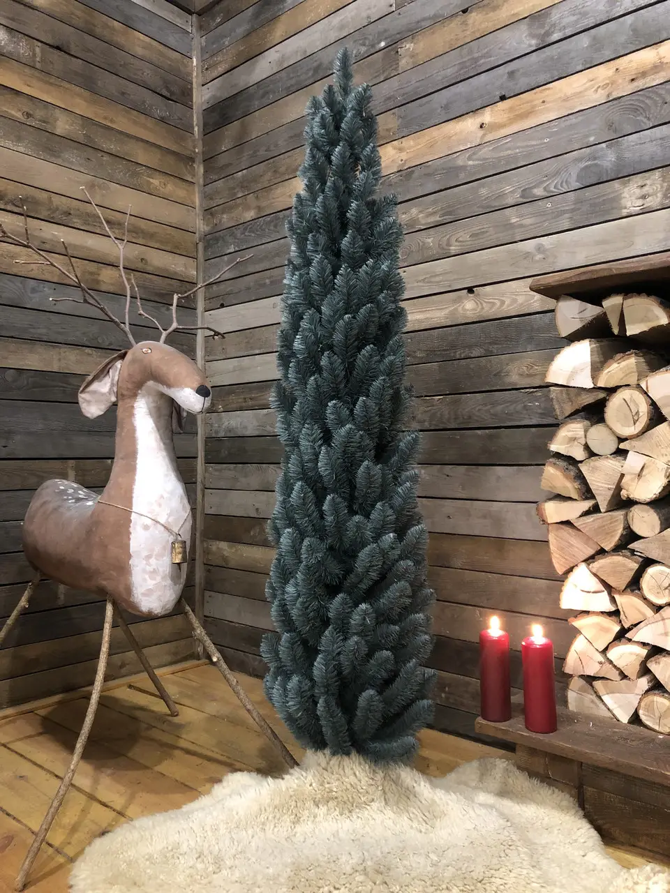 Елка искусственная HVOYA Альпийская узкая 180 см Голубой (410/180/B) - фото 7 Елка искусственная HVOYA Альпийская узкая 180 см Голубой (410/180/B) - фото 7