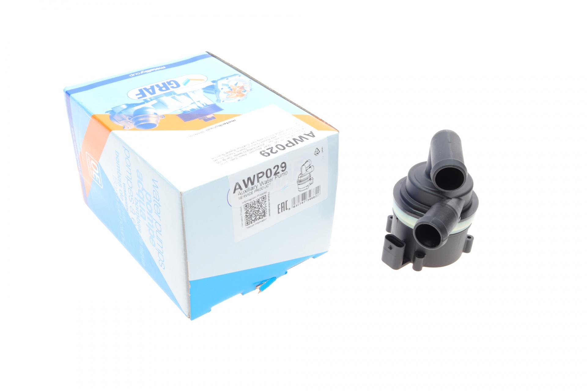 Насос системи охолодження додатковий Graf Audi A3/A4/A5/A6/Q5 2.0 TDI/VW Caddy III/IV 1.6/2.0TDI (03-AWP029)