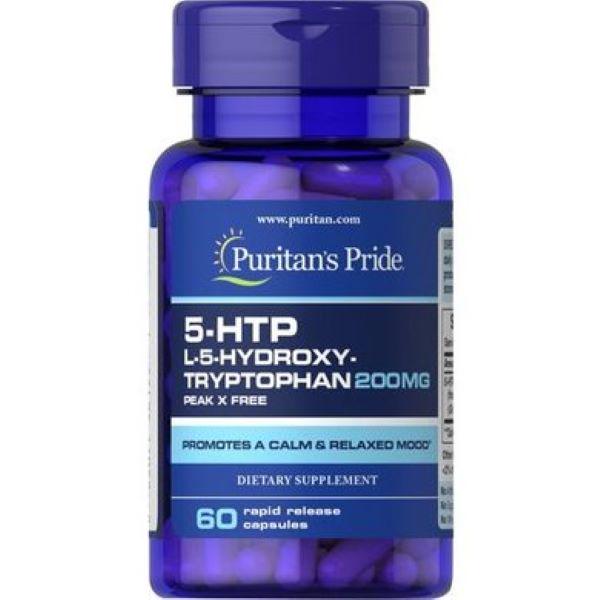 Гидрокситриптофан Puritan's Pride 5-HTP 200 mg Griffonia Simplicifolia 60 капс.
