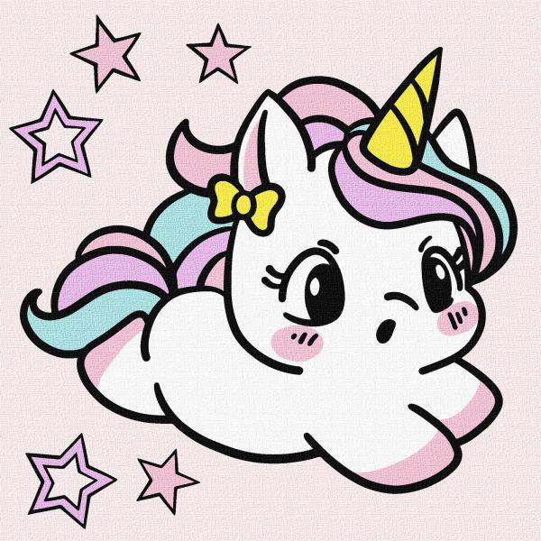 Картина по номерам Идейка Чудесная единорожка 18х18 см (Id-KHO6213)